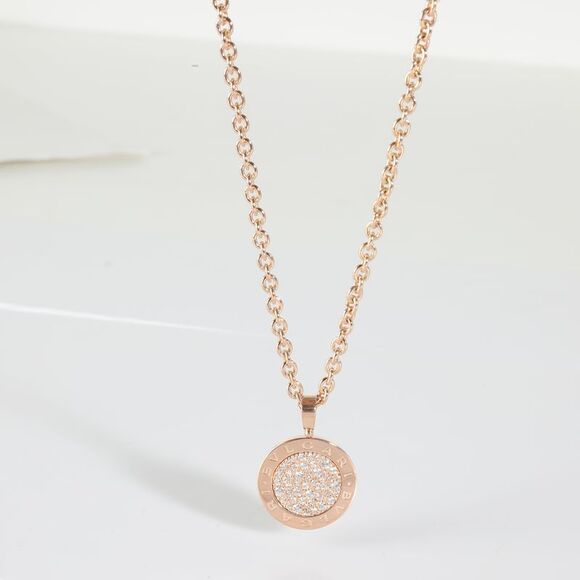 BVLGARI Bvlgari Diamond Pendant in 18K Rose Gold 0.62 CTW - Picture 5 of 5